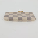LOUIS VUITTON Damier Azur Pochette Cles Coin Purse N62659 LV Auth 137333V-6