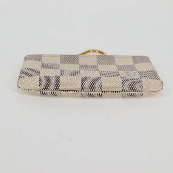 LOUIS VUITTON Damier Azur Pochette Cles Coin Purse N62659 LV Auth 137333V