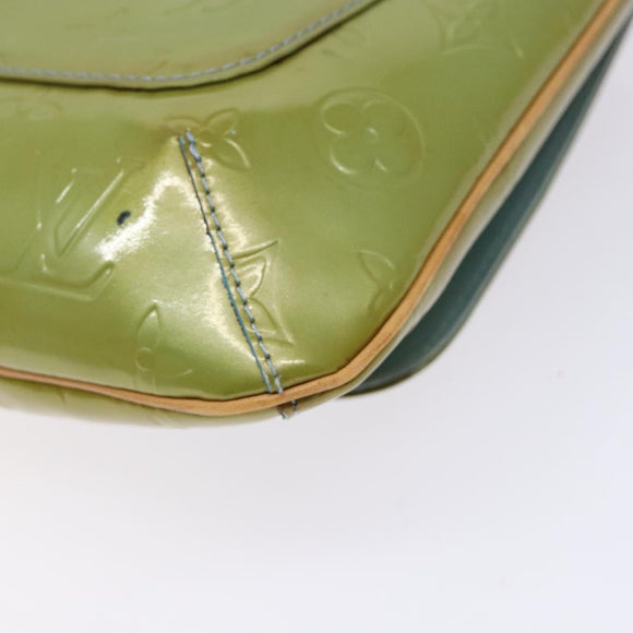 LOUIS VUITTON Monogram Vernis Thompson Street Bag Baby Blue M91009 Auth 137334