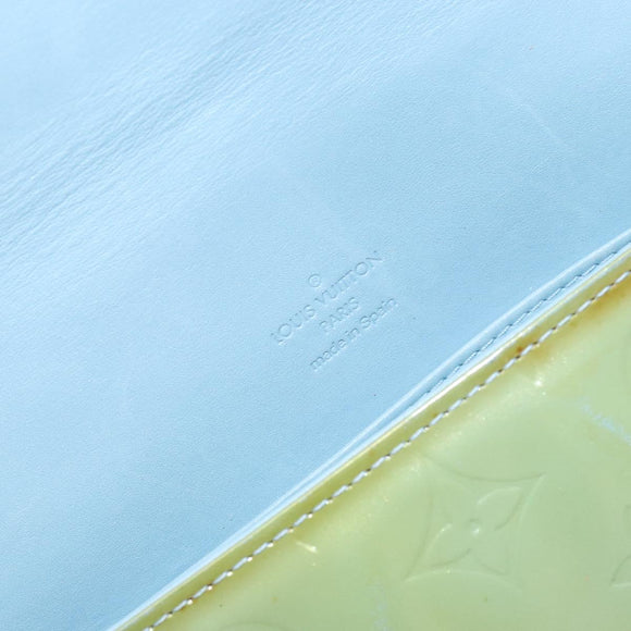 LOUIS VUITTON Monogram Vernis Thompson Street Bag Baby Blue M91009 Auth 137334