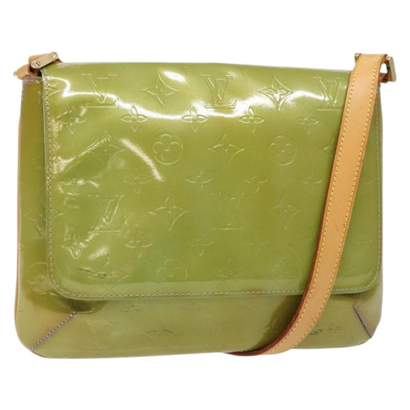 LOUIS VUITTON Monogram Vernis Thompson Street Bag Baby Blue M91009 Auth 137334