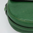 LOUIS VUITTON Epi Jeune Fille MM Shoulder Bag Green M52154 LV Auth 137335-8