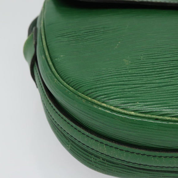 LOUIS VUITTON Epi Jeune Fille MM Shoulder Bag Green M52154 LV Auth 137335