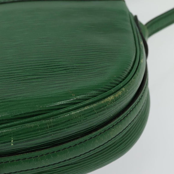 LOUIS VUITTON Epi Jeune Fille MM Shoulder Bag Green M52154 LV Auth 137335