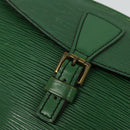 LOUIS VUITTON Epi Jeune Fille MM Shoulder Bag Green M52154 LV Auth 137335-18