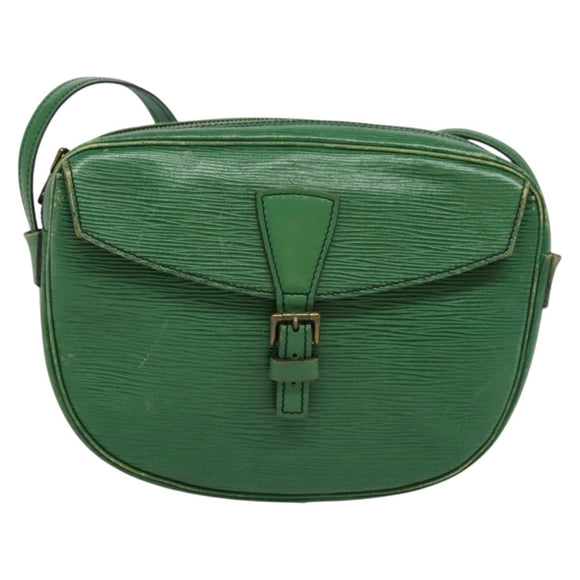 LOUIS VUITTON Epi Jeune Fille MM Shoulder Bag Green M52154 LV Auth 137335