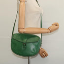 LOUIS VUITTON Epi Jeune Fille MM Shoulder Bag Green M52154 LV Auth 137335-23