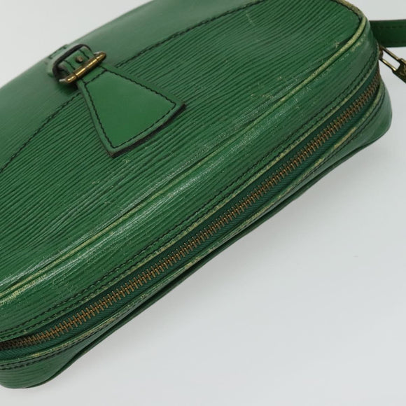 LOUIS VUITTON Epi Jeune Fille MM Shoulder Bag Green M52154 LV Auth 137335