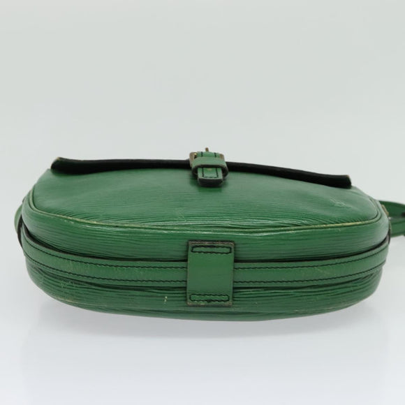LOUIS VUITTON Epi Jeune Fille MM Shoulder Bag Green M52154 LV Auth 137335