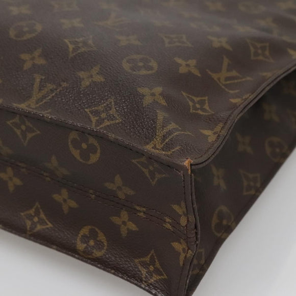 LOUIS VUITTON Monogram Sac Plat Hand Bag M51140 LV Auth 137345