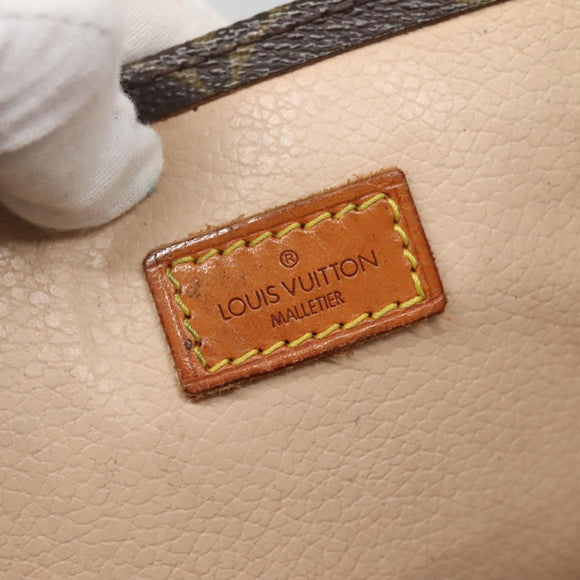 LOUIS VUITTON Monogram Sac Plat Hand Bag M51140 LV Auth 137345