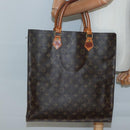 LOUIS VUITTON Monogram Sac Plat Hand Bag M51140 LV Auth 137345-19
