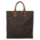 LOUIS VUITTON Monogram Sac Plat Hand Bag M51140 LV Auth 137345-2
