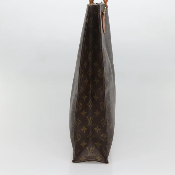 LOUIS VUITTON Monogram Sac Plat Hand Bag M51140 LV Auth 137345