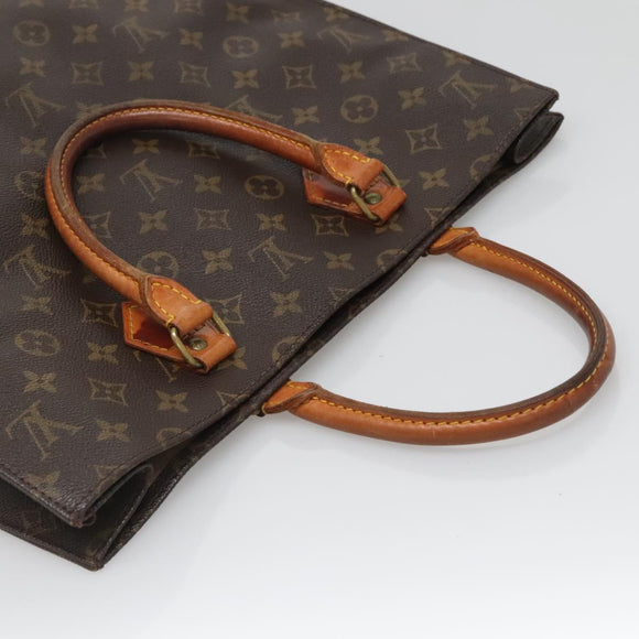LOUIS VUITTON Monogram Sac Plat Hand Bag M51140 LV Auth 137345