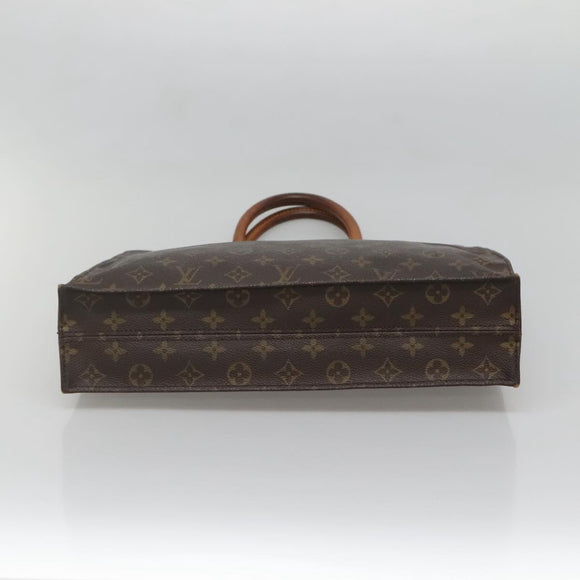 LOUIS VUITTON Monogram Sac Plat Hand Bag M51140 LV Auth 137345