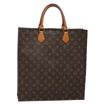 LOUIS VUITTON Monogram Sac Plat Hand Bag M51140 LV Auth 137346