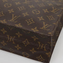 LOUIS VUITTON Monogram Sac Plat Hand Bag M51140 LV Auth 137346-14