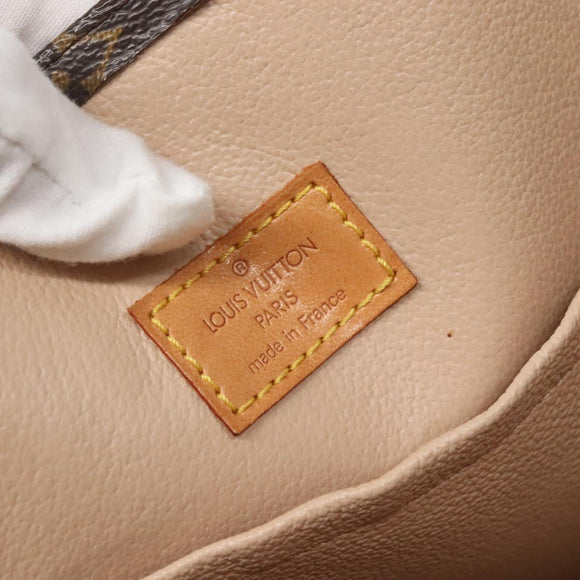 LOUIS VUITTON Monogram Sac Plat Hand Bag M51140 LV Auth 137346