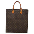 LOUIS VUITTON Monogram Sac Plat Hand Bag M51140 LV Auth 137346-13