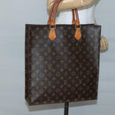 LOUIS VUITTON Monogram Sac Plat Hand Bag M51140 LV Auth 137346-20
