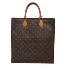 LOUIS VUITTON Monogram Sac Plat Hand Bag M51140 LV Auth 137346-2