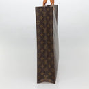 LOUIS VUITTON Monogram Sac Plat Hand Bag M51140 LV Auth 137346-4