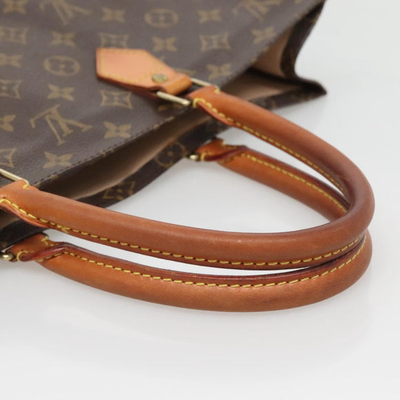 LOUIS VUITTON Monogram Sac Plat Hand Bag M51140 LV Auth 137346