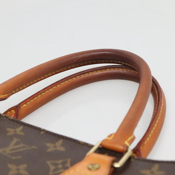LOUIS VUITTON Monogram Sac Plat Hand Bag M51140 LV Auth 137346