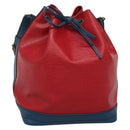 LOUIS VUITTON Epi Noe Shoulder Bag Bicolor Red Blue M44084 LV Auth 137353-1