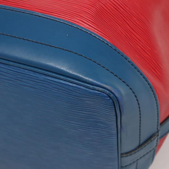 LOUIS VUITTON Epi Noe Shoulder Bag Bicolor Red Blue M44084 LV Auth 137353