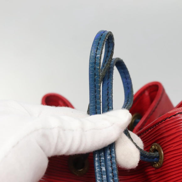 LOUIS VUITTON Epi Noe Shoulder Bag Bicolor Red Blue M44084 LV Auth 137353