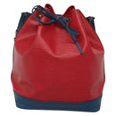 LOUIS VUITTON Epi Noe Shoulder Bag Bicolor Red Blue M44084 LV Auth 137353-13