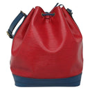 LOUIS VUITTON Epi Noe Shoulder Bag Bicolor Red Blue M44084 LV Auth 137353-2