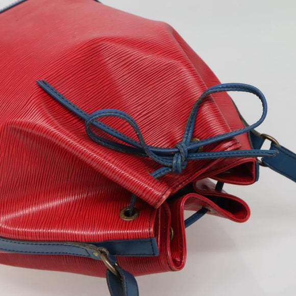 LOUIS VUITTON Epi Noe Shoulder Bag Bicolor Red Blue M44084 LV Auth 137353