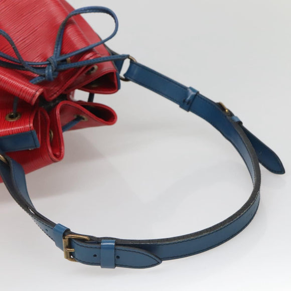 LOUIS VUITTON Epi Noe Shoulder Bag Bicolor Red Blue M44084 LV Auth 137353