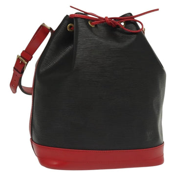 LOUIS VUITTON Epi Noe Shoulder Bag Bicolor Black Red M44017 LV Auth 137354