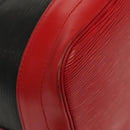 LOUIS VUITTON Epi Noe Shoulder Bag Bicolor Black Red M44017 LV Auth 137354-9