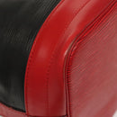 LOUIS VUITTON Epi Noe Shoulder Bag Bicolor Black Red M44017 LV Auth 137354-15