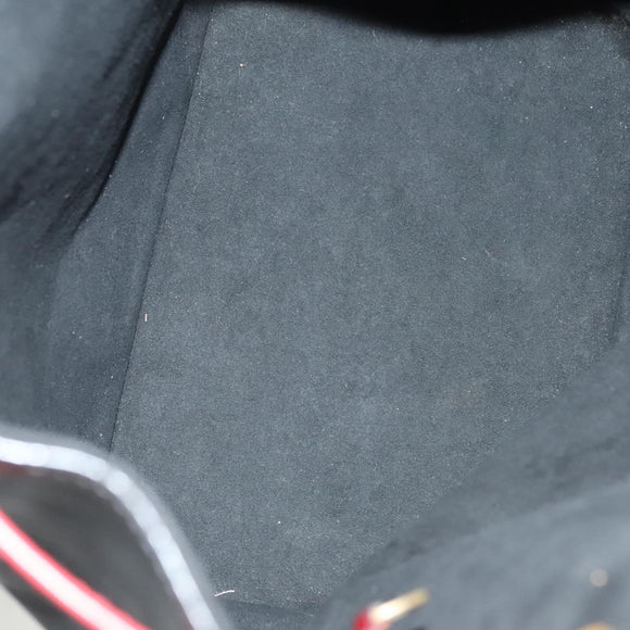 LOUIS VUITTON Epi Noe Shoulder Bag Bicolor Black Red M44017 LV Auth 137354