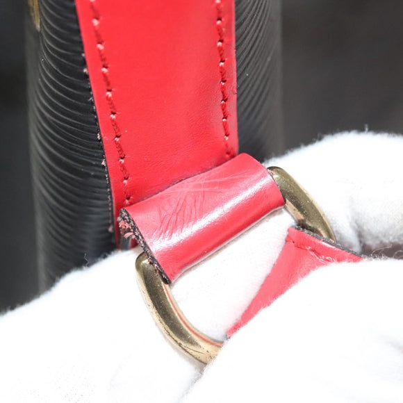 LOUIS VUITTON Epi Noe Shoulder Bag Bicolor Black Red M44017 LV Auth 137354