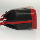 LOUIS VUITTON Epi Noe Shoulder Bag Bicolor Black Red M44017 LV Auth 137354-4