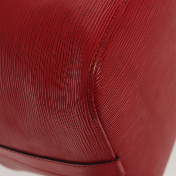 LOUIS VUITTON Epi Petit Noe Shoulder Bag Red M44107 LV Auth 137357