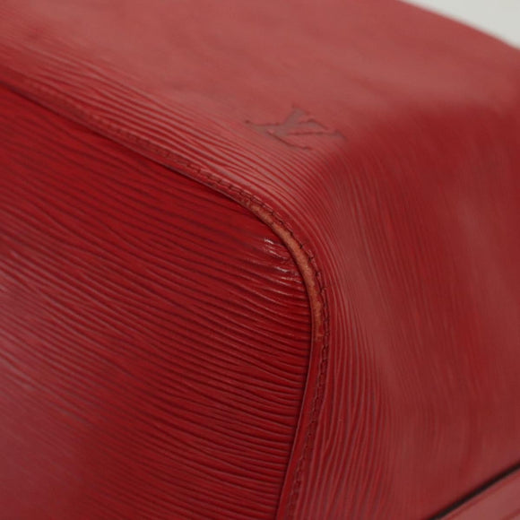 LOUIS VUITTON Epi Petit Noe Shoulder Bag Red M44107 LV Auth 137357