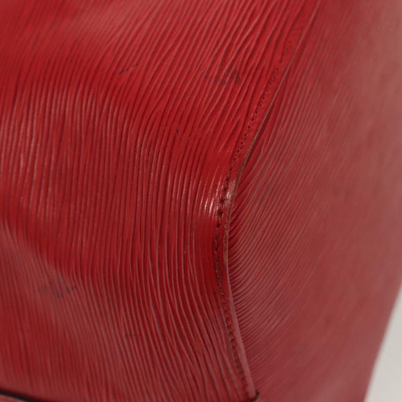 LOUIS VUITTON Epi Petit Noe Shoulder Bag Red M44107 LV Auth 137357