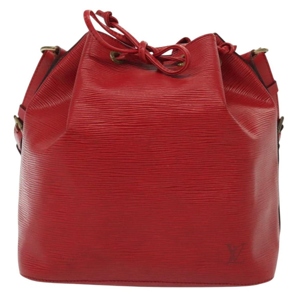 LOUIS VUITTON Epi Petit Noe Shoulder Bag Red M44107 LV Auth 137357