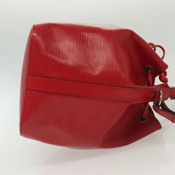 LOUIS VUITTON Epi Petit Noe Shoulder Bag Red M44107 LV Auth 137357