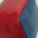 LOUIS VUITTON Epi Petit Noe Shoulder Bag Castilian Red Blue LV Auth 137359-14