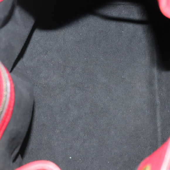 LOUIS VUITTON Epi Petit Noe Shoulder Bag Castilian Red Blue LV Auth 137359