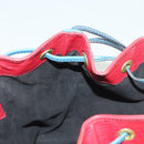 LOUIS VUITTON Epi Petit Noe Shoulder Bag Castilian Red Blue LV Auth 137359-18